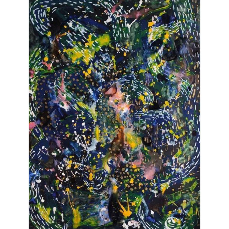 Vie sous-marine | Technique mixte sur papier | Par Namrata Dey