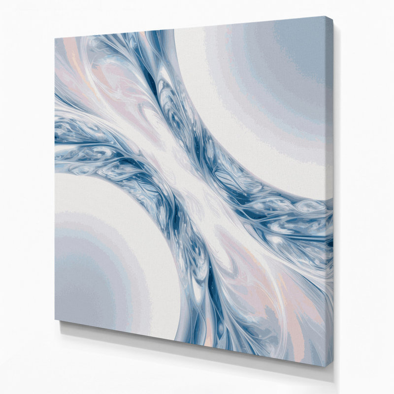 "Gradient Abstract" 68, art mural sur toile grise, H 32 po x l 32 po