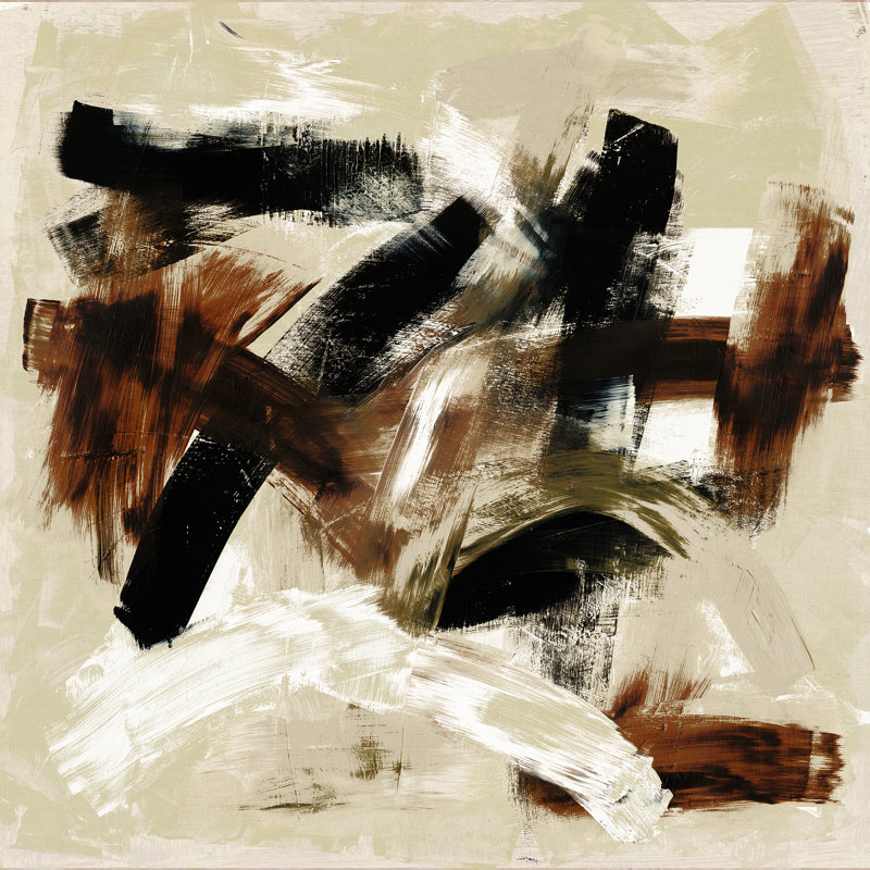 Umber Strokes Painting by Lillian August