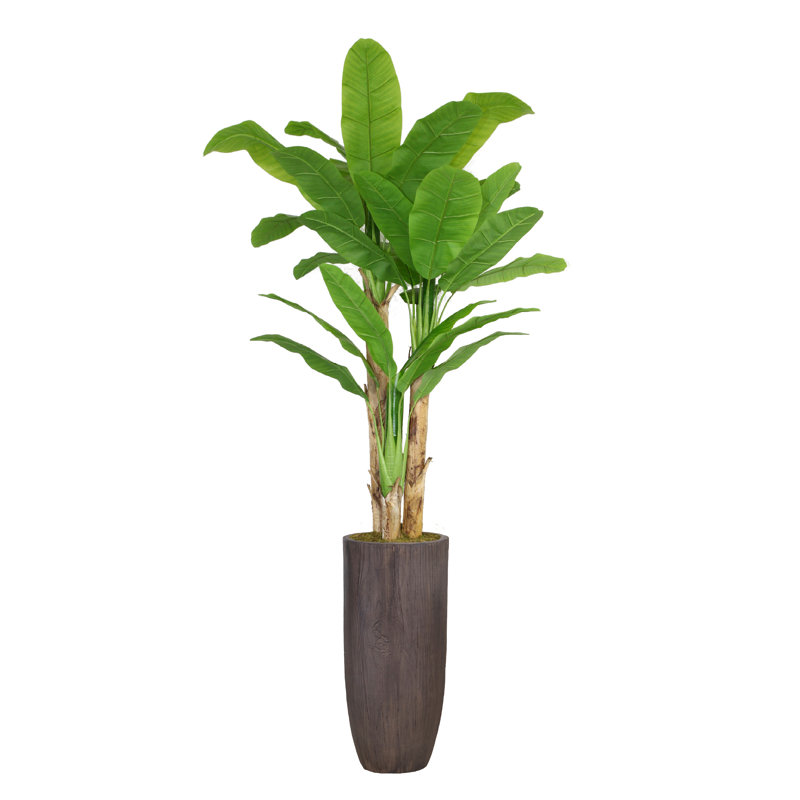 Arbre de bananier artificiel Panama en pot
