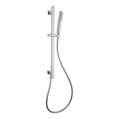 Rain Fixed Shower Head with Slide Bar