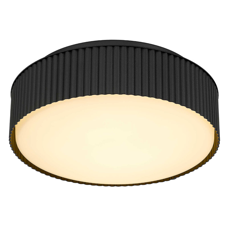 Plafonnier encastré 9 po à DEL noir, 3000 Kelvins, H 3 pi x l 9 po x P 9 po