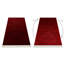 Luca 5365 – Elegant rug with fringes in burgundy & black – Classic Lucaal rug with ornamental & frame pattern-2068960396