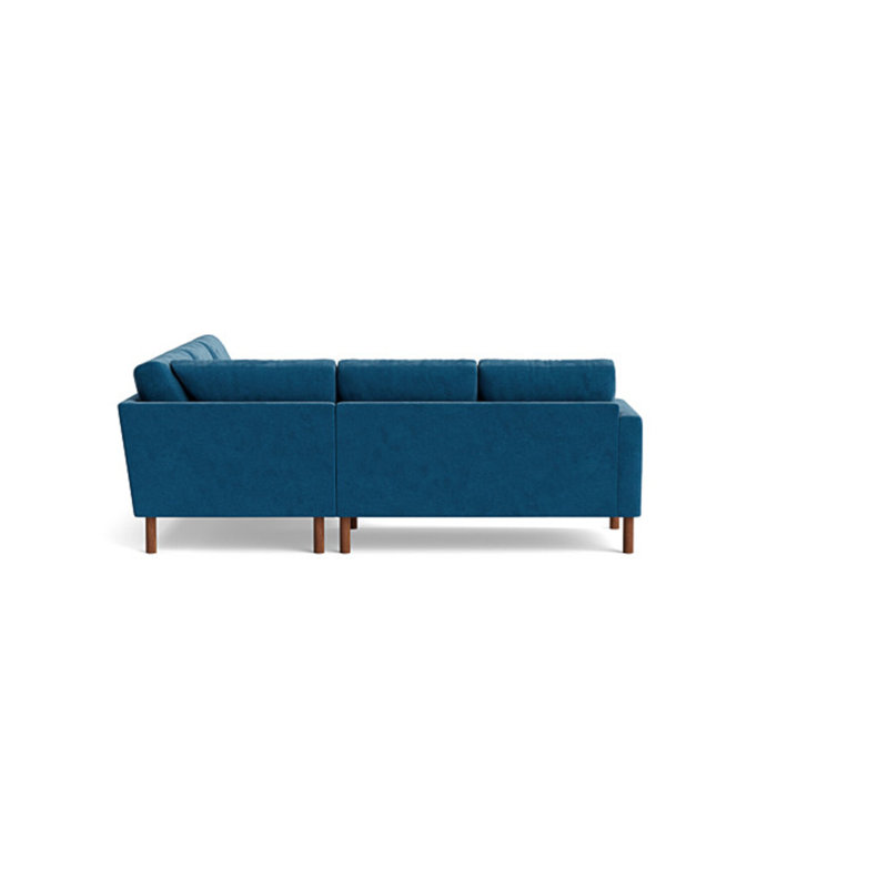 Laguna Sectional, Right Hand Facing, Performance Velvet - Denim