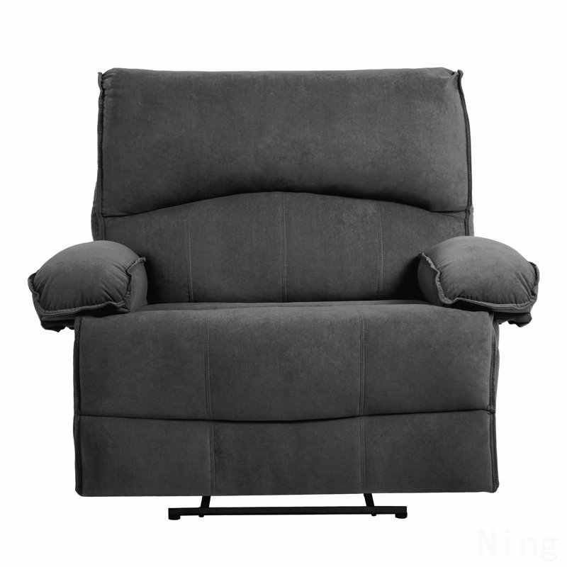 Oversized Manual Recliner Sofa For Living Room, Gray