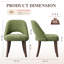 49cm H Fabric Upholstered Side Chair in Light Brown-931179216
