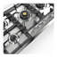 ILVE Professional Plus II 48 inch Built-In Gas Cooktop with Total Black Brass Burners, in Stainless Steel (6 Sealed Burners)-771629883