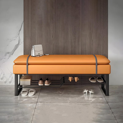 Upgraded black carbon steel shoe stool