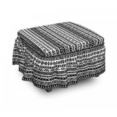Box Cushion Ottoman Slipcover