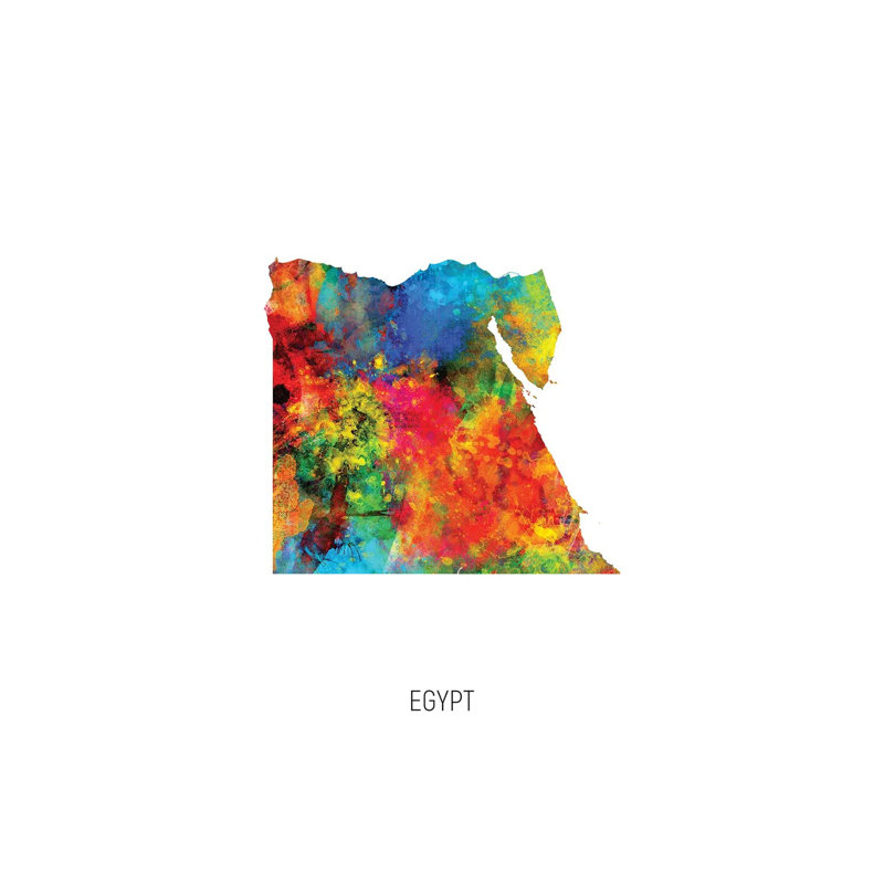 «Égypte» par Michael Tompsett, impression sur toile tendue, H 60 po x l 40po x P 1,5 po