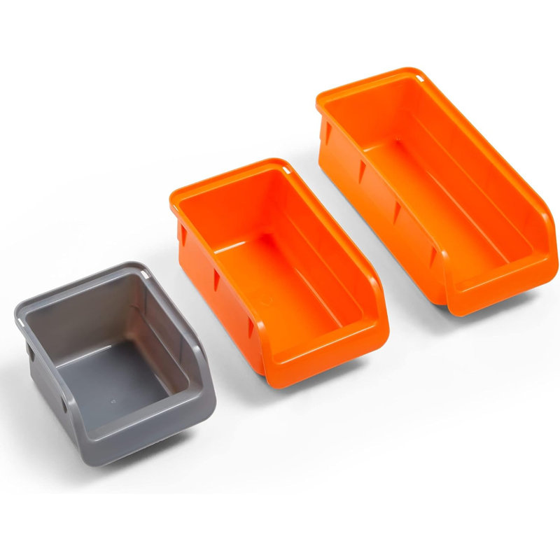 44 Piece Wall Mounted Pegboard Hook, Storage Bins and Panel Set