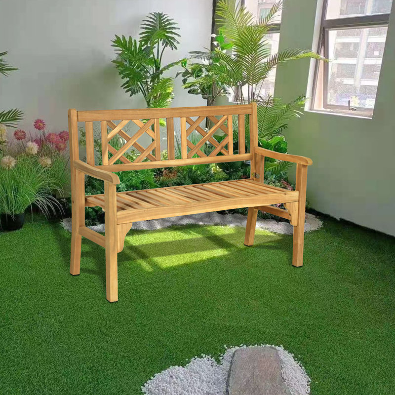 Solid Wood Outdoor Bench