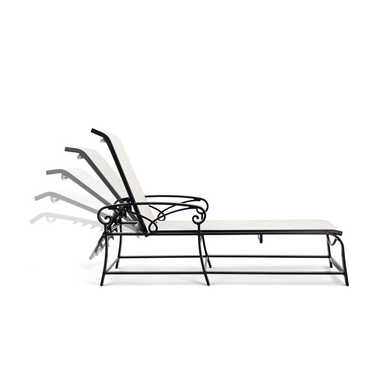 Chaise longue inclinable 71 po avec coussins 71 po