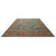 Tapis 12 pi x 15 pi 1 po en laine noué à la main turquoise Oushak-641583259-641583269