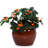 Orange Glossy Ceramic Flowerpot Of 3, Modern Planter For Patio, Garden, Indoor Settings, Frost - And With Built In Drainage Feature Ideal Windowsills, Featuring All Weather Resistance Plant Growth