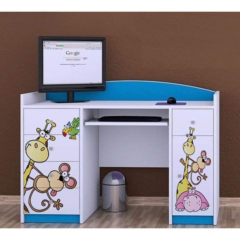 Taryn 125cm Computer Desk, Blue