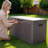 Brown 100 Gallon Outdoor Resin Deck Storage Box-129177312