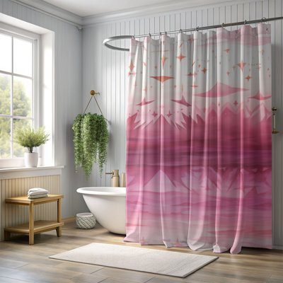 Rideau de douche Pink Fade - Premium