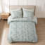Ensemble d'édredon pour grand lit 7 pièces avec ensemble de draps, vert
