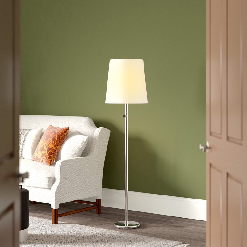 Buster Chica Floor Lamp, Polished Nickel, Fondine
