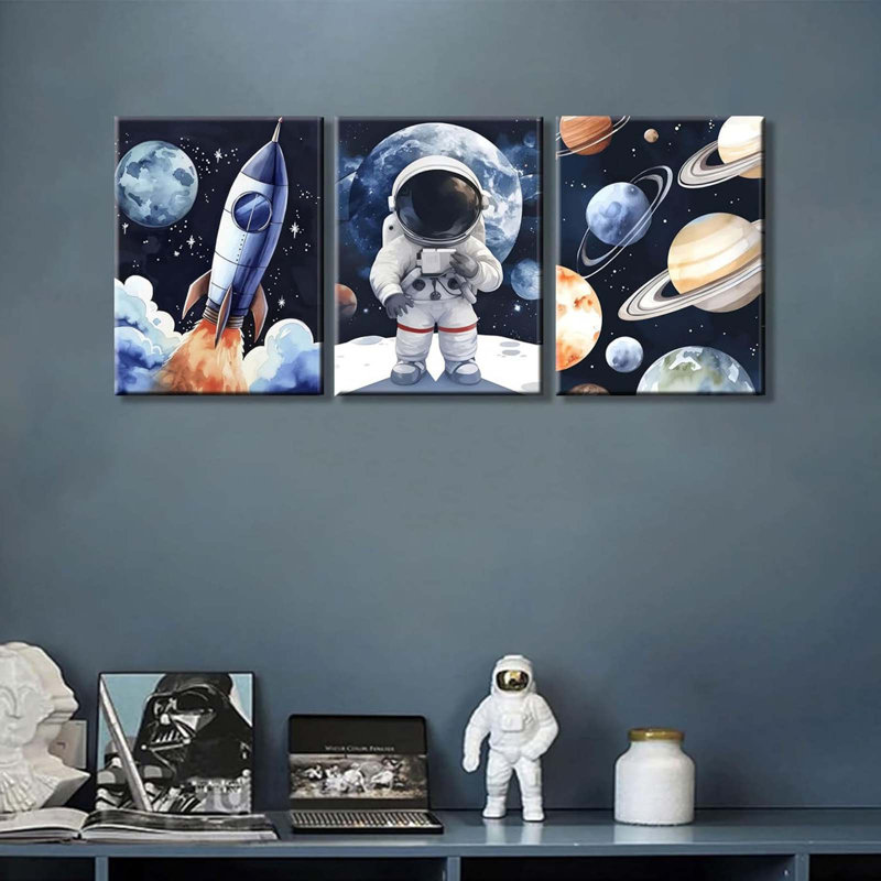 3 Piece Wrapped Canvas Print, 40cm H x 30cm W
