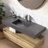 47'' Wall Mounted Bathroom Sink Solid Surface Vessel Sink with Faucet Hole-99363783