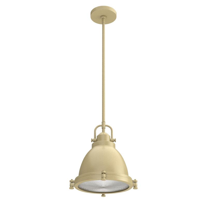 Bridgemoor 1 Light Dome Pendant, Modern Brass