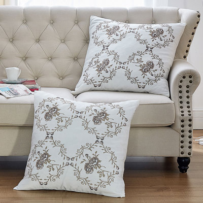 Floral Square Euro Cushion Cover