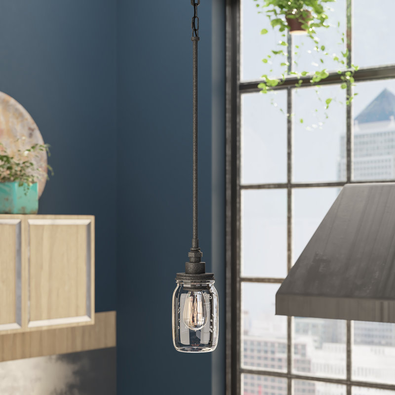 Luminaire suspendu en pot 1 lumière Claude