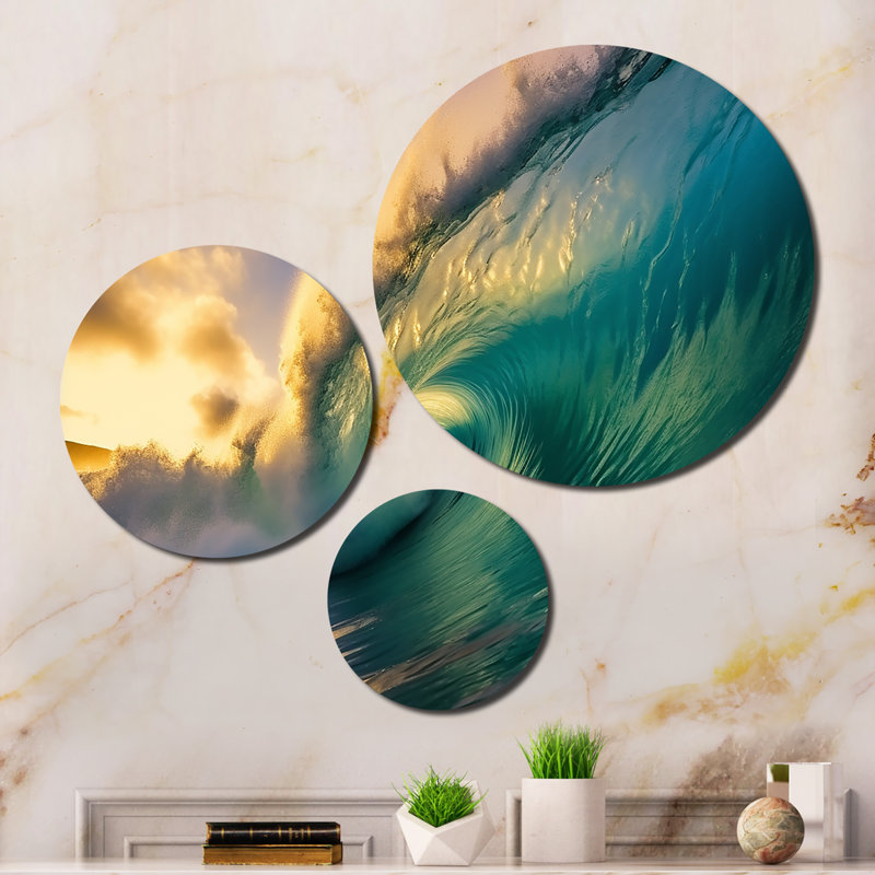 Ensemble de 3 décorations murales Hawaiian Surf Dream II
