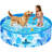 Foldable dog pool 48" x 12" (Blue Leaves)