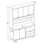 Garde-manger avec tablettes ouvertes Elowen