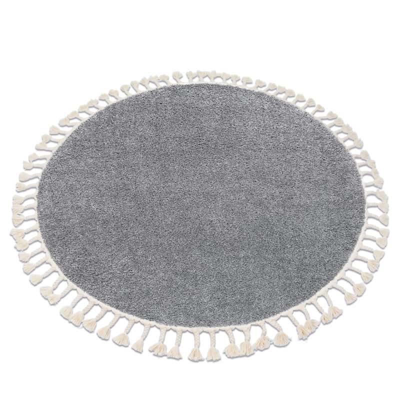 Round Winfrey Solid Colour Area Rug, Round 120cm
