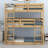 Twin Over Twin Over Twin Rubber Wood Triple Bunk Bed – Two Built-In Ladders, Guardrails & Detachable Design-1434985114