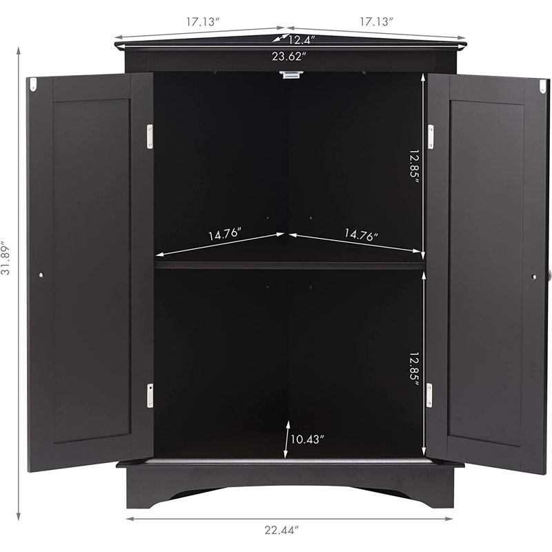 Wagstaff Bathroom Cabinet, Espresso