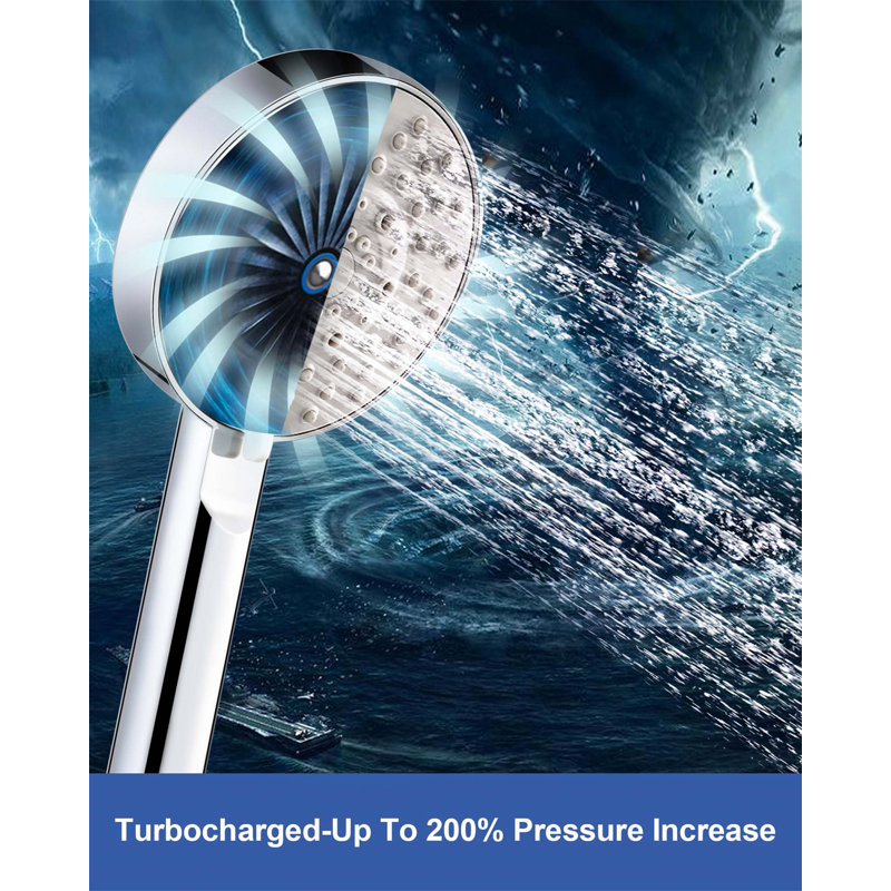 Massage/Jet Handheld Shower Head, Chrome