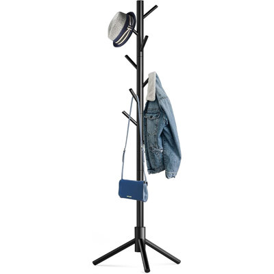 Wooden Tree Coat Rack Stand,sturdy Freestanding Coat Rack