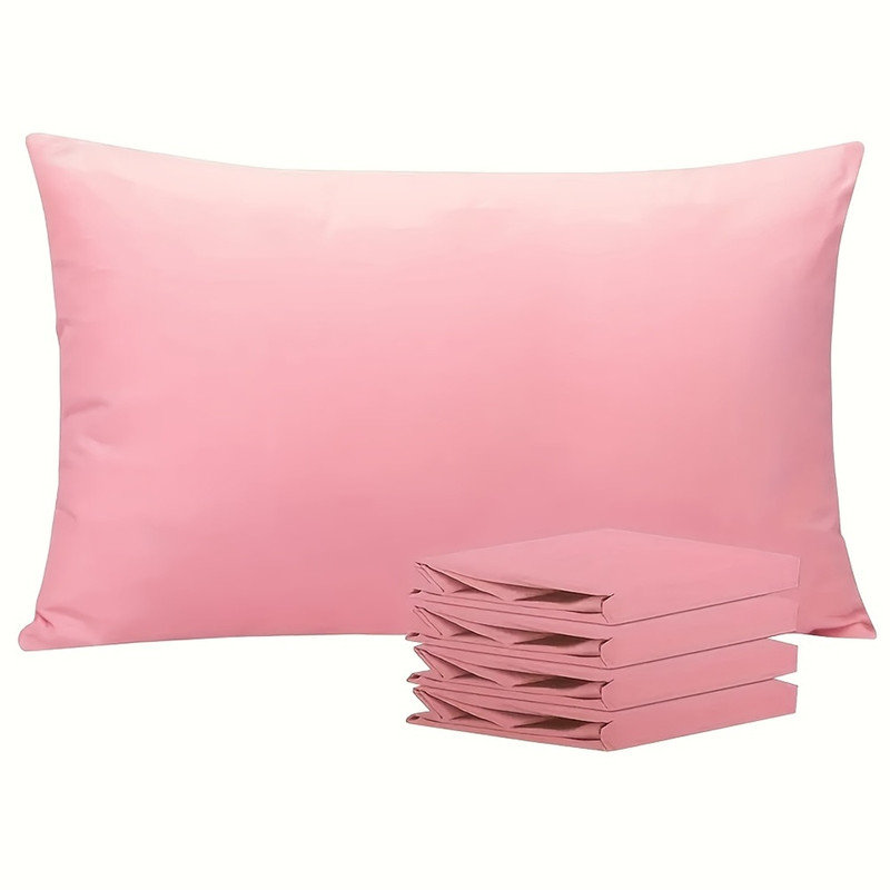 Easy Care Brushed Microfiber Pillow Case Microfiber Polyester Pillowcase With Envelope Closure By Lotechicw, Peach
