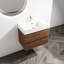 Meuble-lavabo de salle de bain de 30 po avec lavabo en résine et 2 tiroirs à fermeture en douceur. Fixation murale moderne. Lavabo à base en contreplaqué. Style moderne, fermeture en douceur pour une utilisation à long terme-1533073877-1533073864