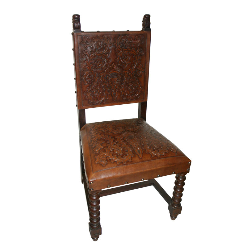 Chaise d'appoint en bois massif Ron, Rustique