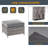 6 Piece Patio Conversation Sofa Set with Table-110097514