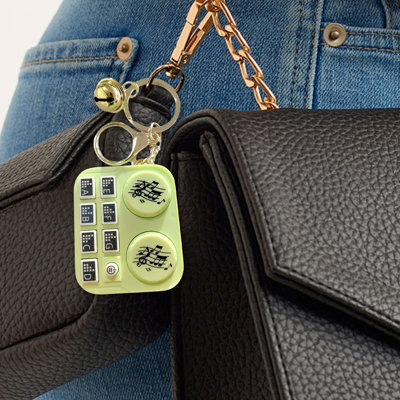 Backpack DJ Disc Player Keychain Mini Musical Instrument Car Keychain Bag Pendant Small Gift