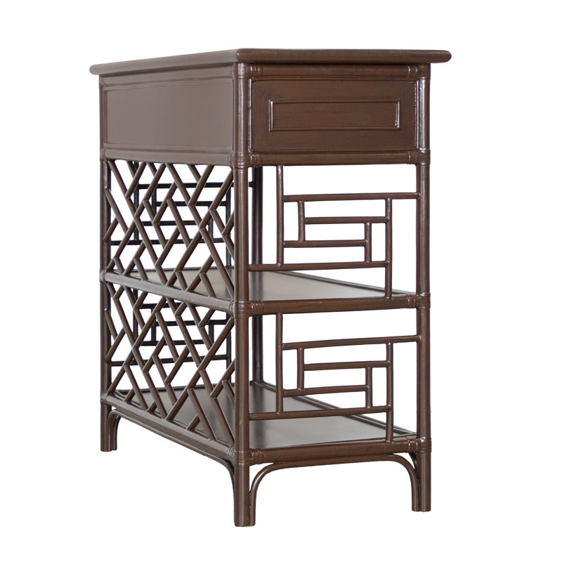 Chippendale End Table, Mocha