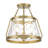 Sonali Glass Semi Flush Mount in Brass-1929354167