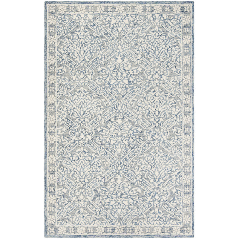 Rooney Hand Tufted Wool Oriental Rug, Rectangle 9' x 12'