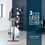 Bureau debout électrique 60 "x 24" VIVO, plateau de table en bois récupéré, structure noire-117170478-117170474-117170475