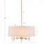 Lustre - configuration à 5 lumières avec abat-jour tambour-6589166