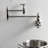 Kingston Brass Webb Two-Handle 1-Hole Wall Mount Pot Filler Faucet with Knurled Handle-91118396