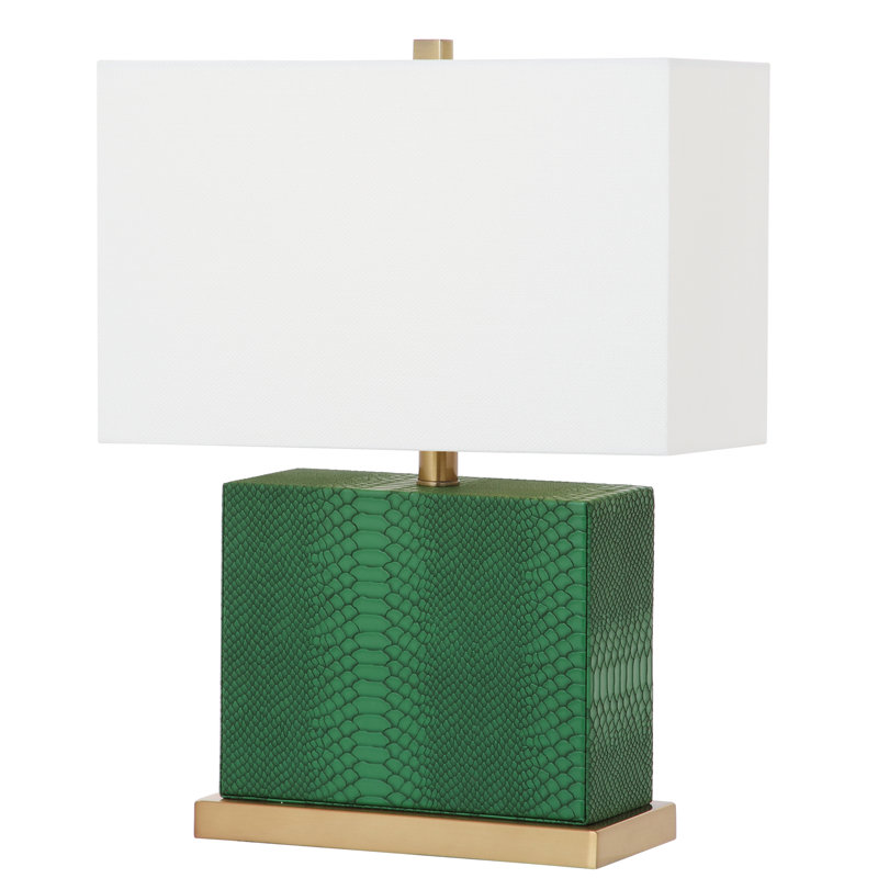 22" lampe de table Marelle, Vert foncé