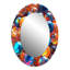 Miroir mural Sauli Mystical Marbles III - formes abstraites, miroir moderne, impression sur métal-1360963936-1360963951